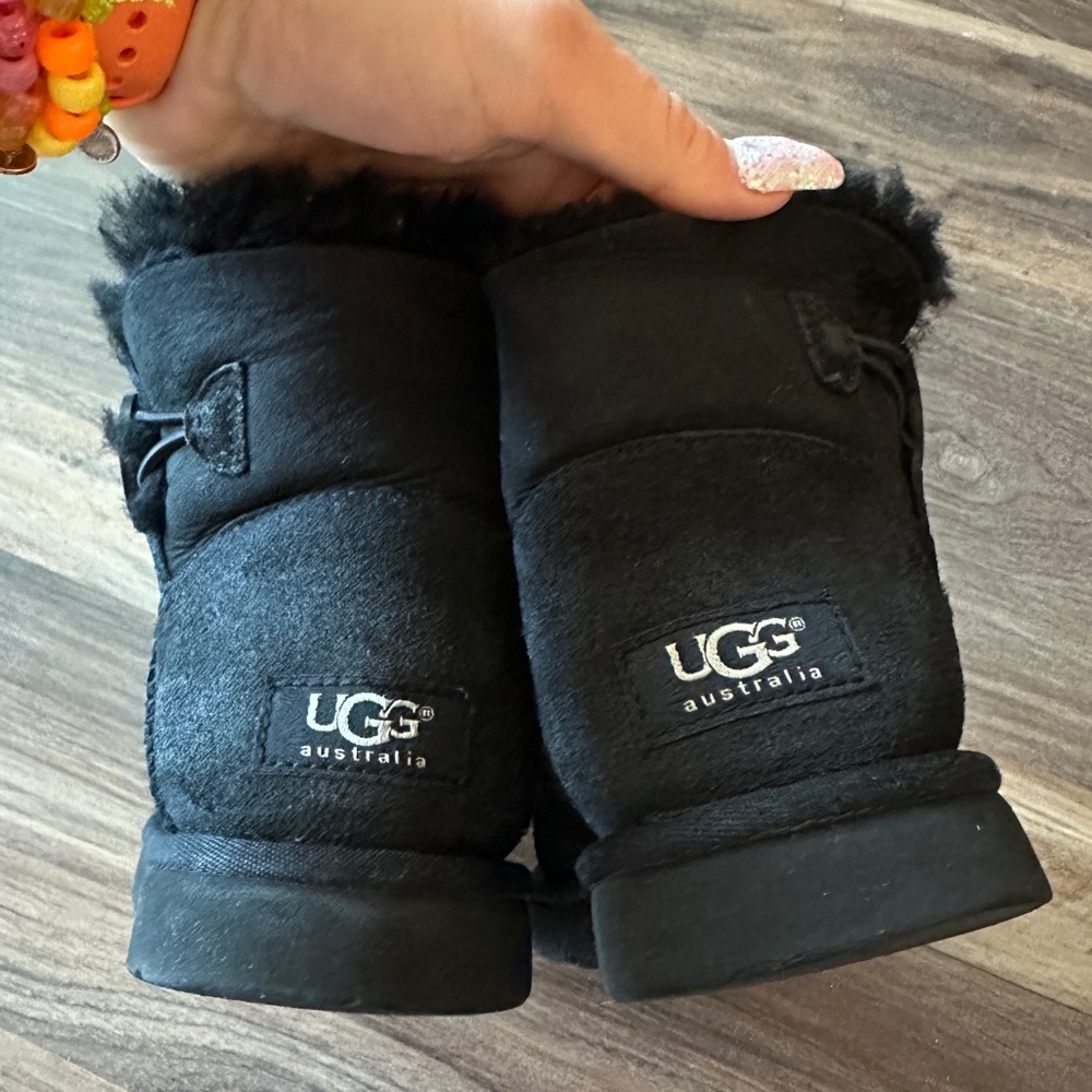 Ugg Mini Bailey Button Black Boots - image 5